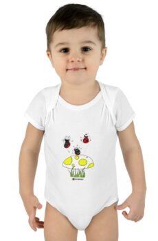Dream Little Onesie — Bouncing Bugs (Printify mockup)